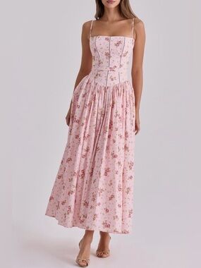 BNWT House of CB Ysabella Floral Maxi Sundress